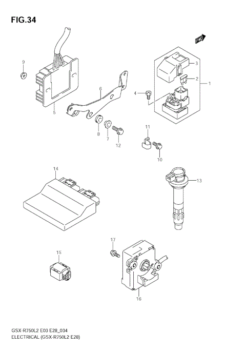 ELECTRICAL (GSX-R750 L2 E28)