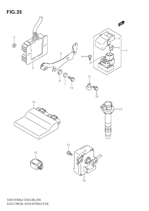 ELECTRICAL (GSX-R750 L2 E33)