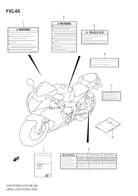 LABEL (GSX-R750 L2 E03)