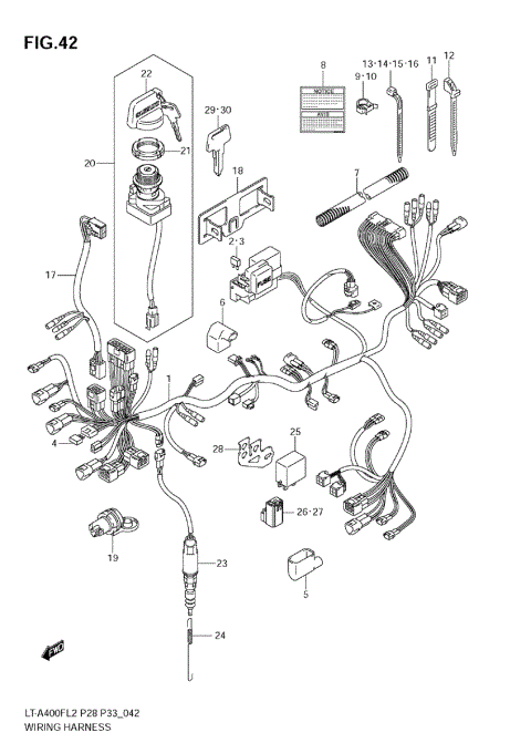 WIRING HARNESS (LT-A400F E28)