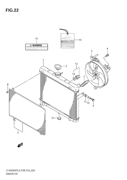 RADIATOR (LT-A500XPZL2 E33)