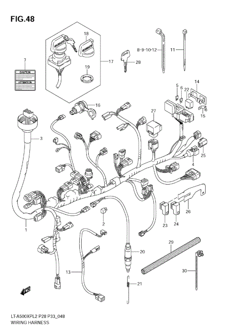 WIRING HARNESS (LT-A500XPZL2 E28)