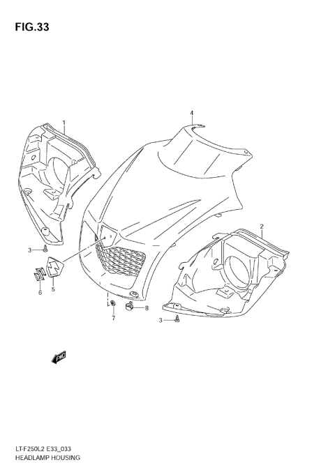 HEADLAMP HOUSING