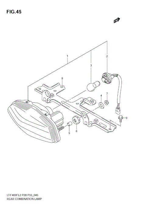 REAR COMBINATION LAMP (LT-F400FZ E33)