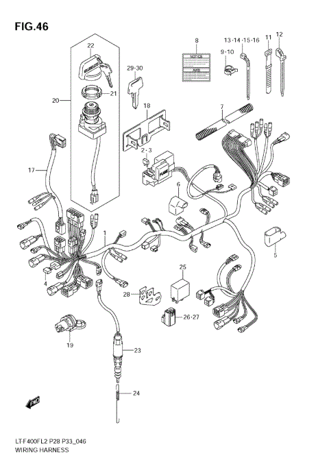 WIRING HARNESS (LT-F400F E28)
