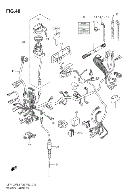 WIRING HARNESS (LT-F400FZ E28)