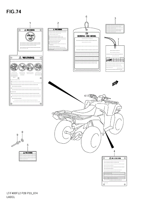 LABEL (LT-F400FZ E33)