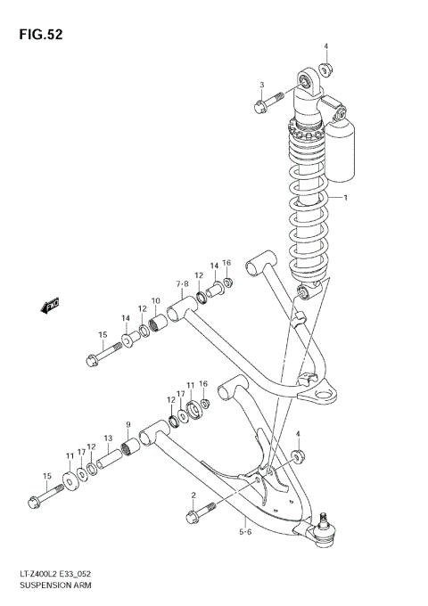 SUSPENSION ARM (LT-Z400ZL2)