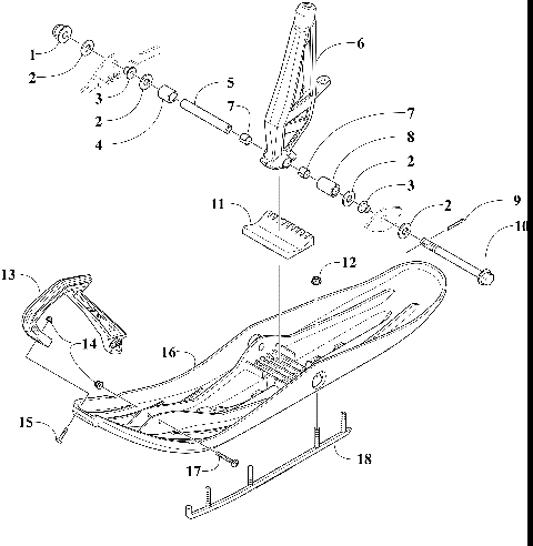 SKI AND SPINDLE ASSEMBLY [108251]