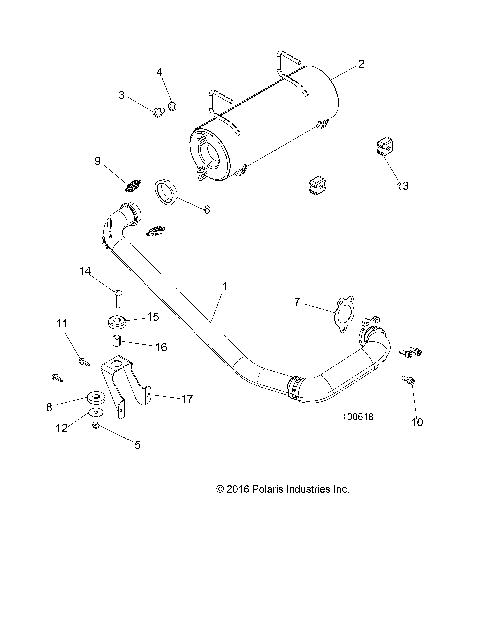 ENGINE, EXHAUST SYSTEM - A17DAA50A7 [100618]