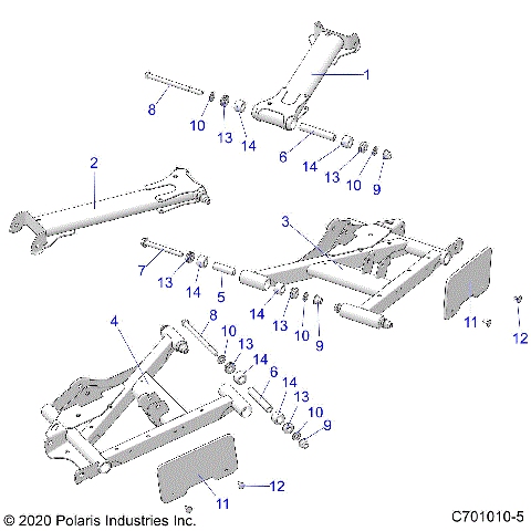 SUSPENSION, REAR CONTROL ARMS - G21GAB99CM/FM (C701010-5)