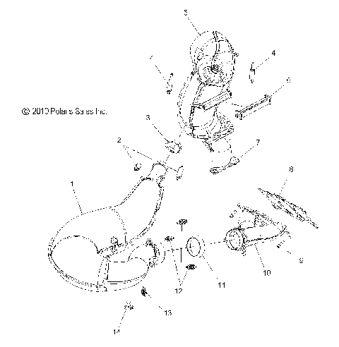 ENGINE, EXHAUST - S12BS8/BC8 ALL OPTIONS (49SNOWEXHAUST11800PRMK)