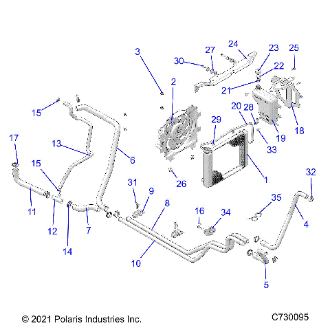 ENGINE, COOLING SYSTEM - R23MAA57B1/EB4/B9 (C730095)
