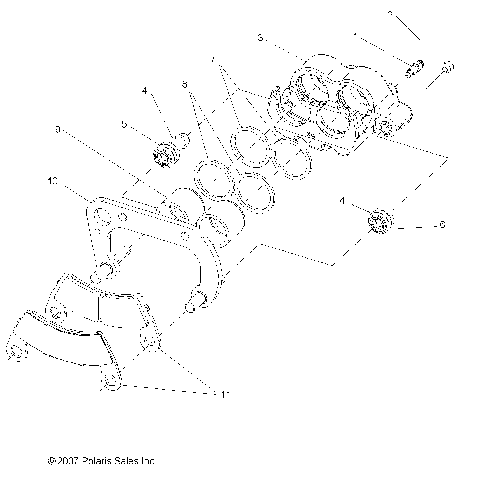 BRAKES, REAR CALIPER - R08WH68AG/AH/AK/AR (49RGRCALIPER08MVRS)