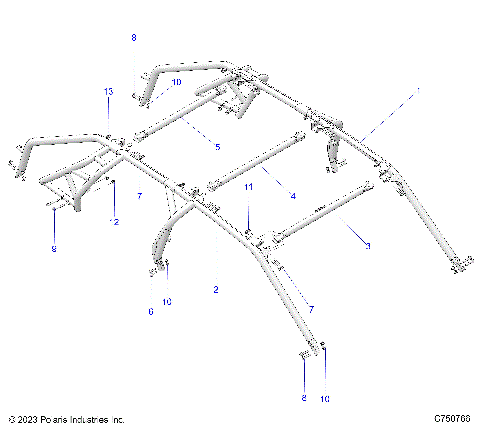 CHASSIS, CAB FRAME - Z25X4B92AP/BP (C750766)