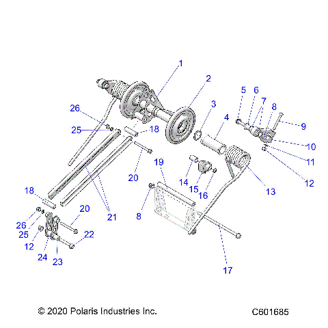 SUSPENSION, TORQUE ARM, REAR - S21EDE6PS ALL OPTIONS (C601685)