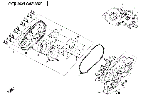 CVT CASE ASSY