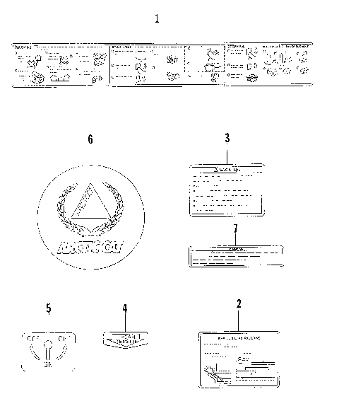 WARNING DECALS [74913]