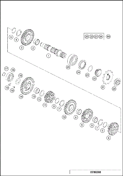 TRANSMISSION II - COUNTERSHAFT