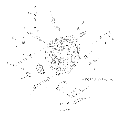 DRIVE TRAIN, MAIN GEARCASE MOUNTING - A10NA32FA (49ATVTRANMTG10TB)