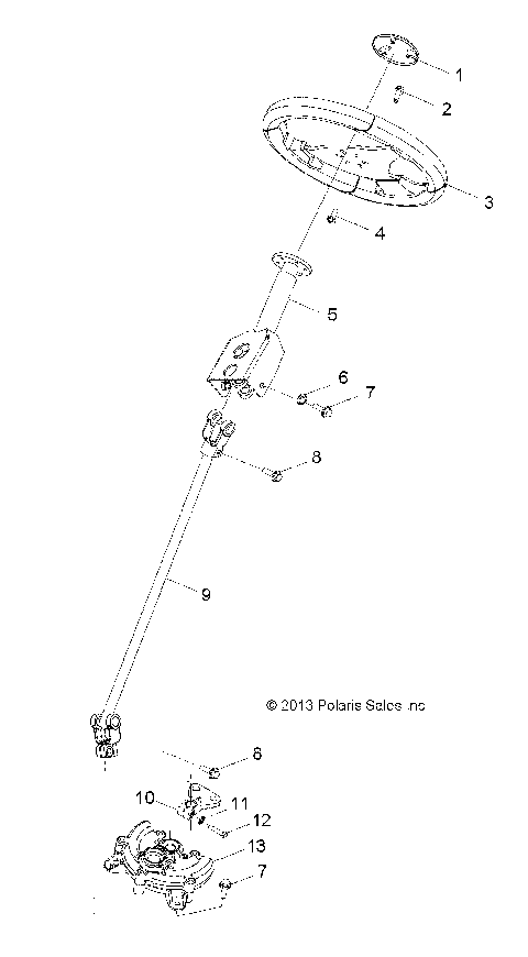 STEERING, POST - Z16YAV17AB/AF/CAB/CAF (49RGRSTEERING14RZR170)