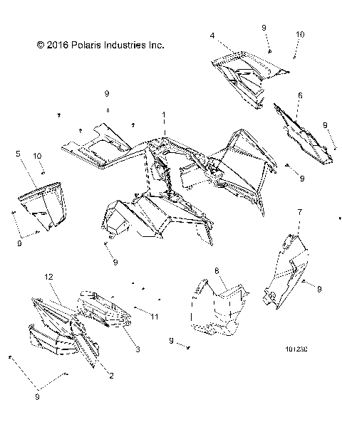 BODY, FRONT CAB and SIDE PANELS - A19SVS95CR/ER [101230]