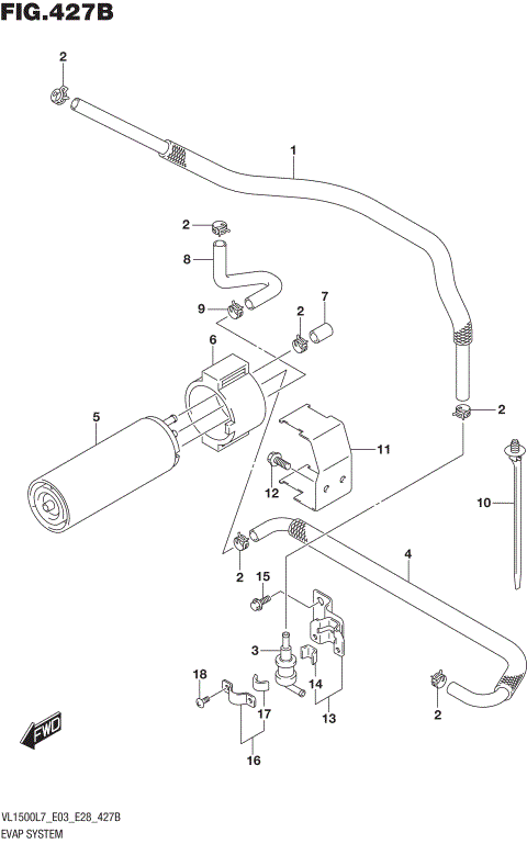 EVAP SYSTEM (VL1500TL7 E33)