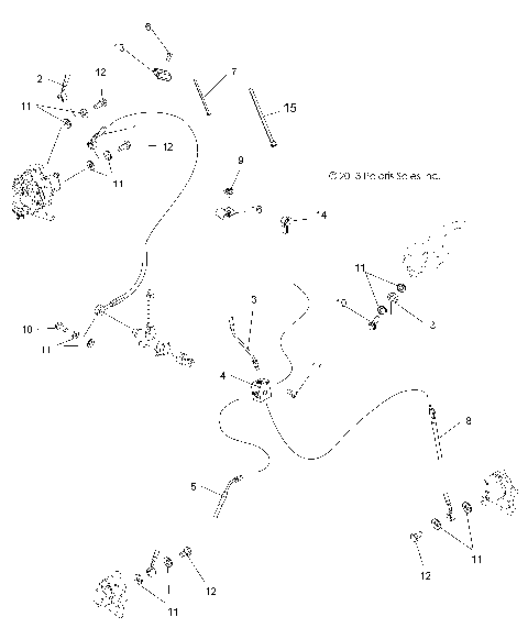 BRAKES, BRAKE LINES - A15SEA32HA (49ATVBRAKELINE14SP570)