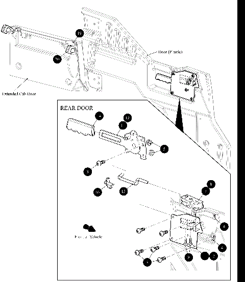DOOR LATCH - REAR DOOR [302525]