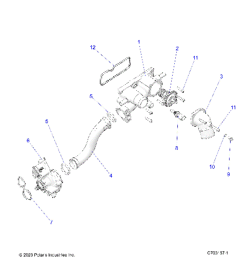 ENGINE, WATERPUMP AND RELATED - Z25RPP2KAE/BE (C703157-1)