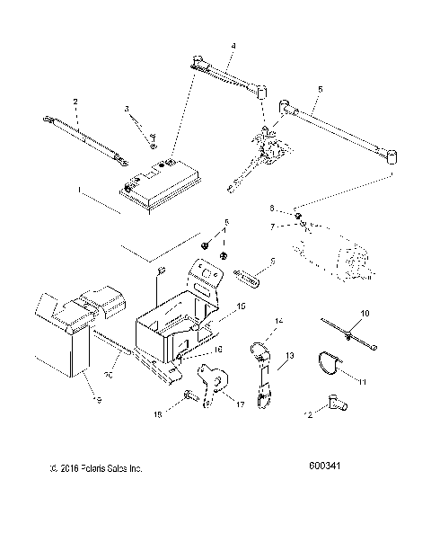 ELECTRICAL, BATTERY BOX  ASM. - S19CEF5BSL (600341)