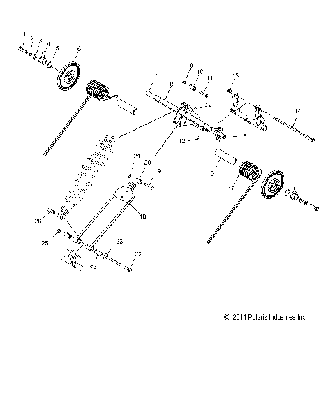 SUSPENSION, TORQUE ARM, REAR - S16CJ5BSL/BEL (49SNOWTORQUEREAR15550155)