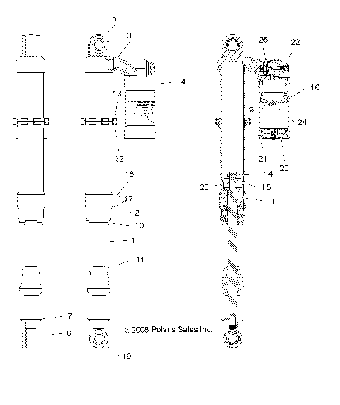 SUSPENSION, FRONT SHOCK - R09VH76FX (49RGRSHOCKFRT7043422)