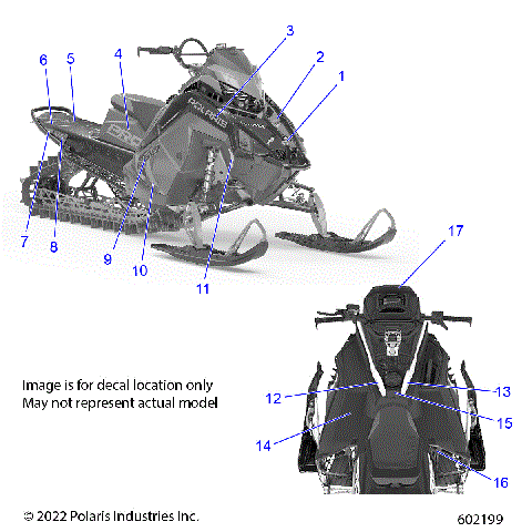 BODY, DECAL, BLACK SIDE PANEL W/FLAT BLACK ACCENT - S23TFM8RS (602199)