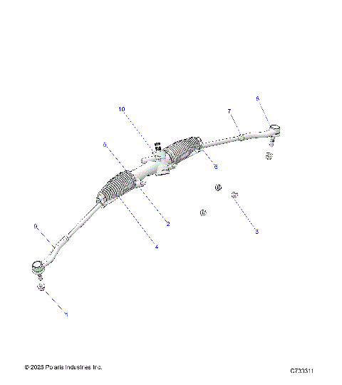 STEERING, STEERING GEARBOX - R25TAA99A1/B1 (C733311)