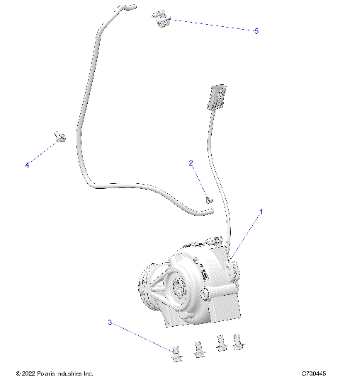 DRIVE TRAIN, FRONT GEARCASE MOUNTING - R25MAA57L1 (C730445)