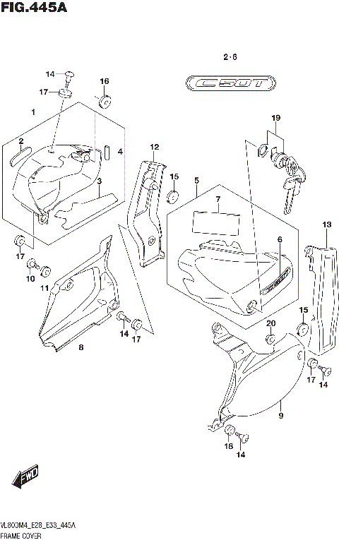 FRAME COVER (VL800T)