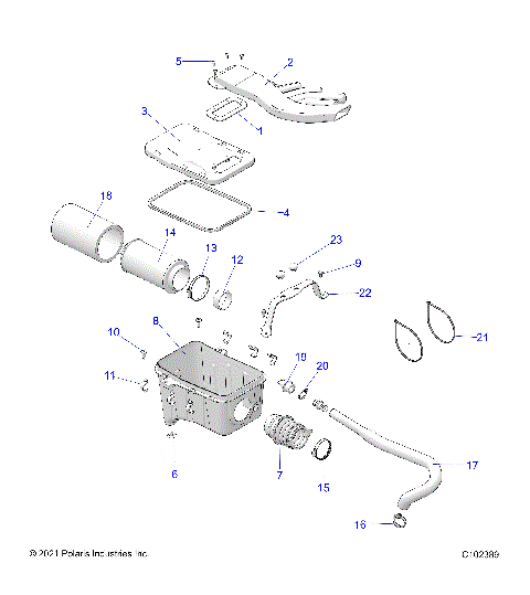 ENGINE, AIR INTAKE SYSTEM - A21SDE57P4 (C102389)