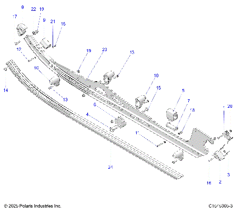 SUSPENSION, RAIL BEAMS, LH/RH - S26AJE9FSL/AJN9FSL/FSM (C1545365-3)