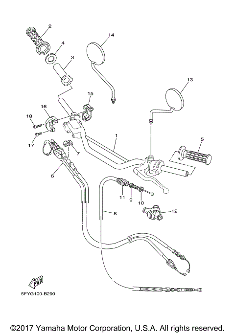 STEERING HANDLE CABLE