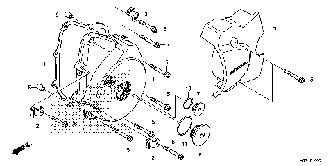 LEFT CRANKCASE COVER