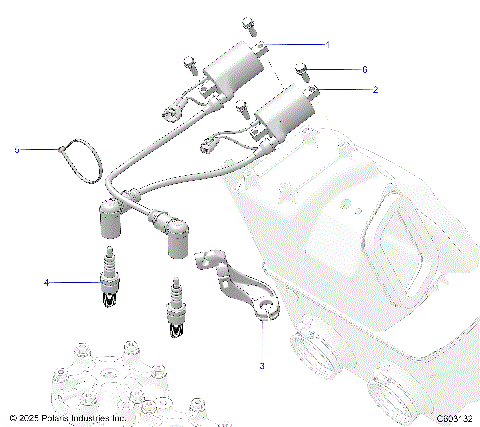 ENGINE, COILS AND SPARK PLUGS - S26AJB6RSL/REL/AJE6RSL (C603132)