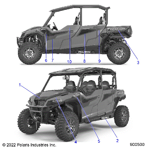 BODY, DECALS - G23GMK99AH/BH (900500)