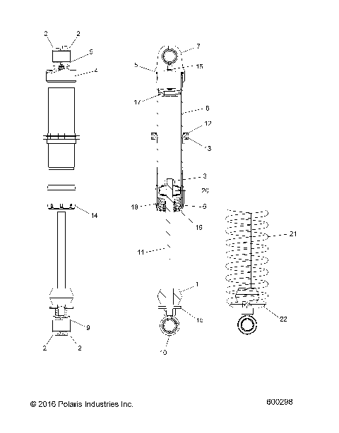 SUSPENSION, SHOCK, IFS (7044518) - S17EER6 ALL OPTIONS (600298)