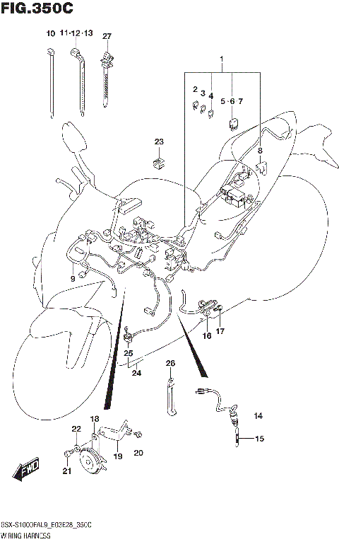 WIRING HARNESS (GSX-S1000FAL9 E33)
