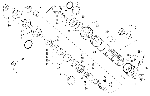 FRONT SUSPENSION SHOCK ABSORBER [93448]