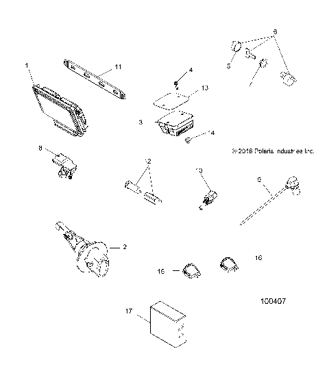 ELECTRICAL, SWITCHES, SENSORS, ECU and CONTROL MODULES - A16SXS95FK [100407]