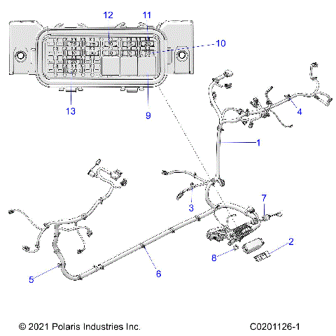 ELECTRICAL, WIRE HARNESS - Z21HCB18B2 (C0201126-1)