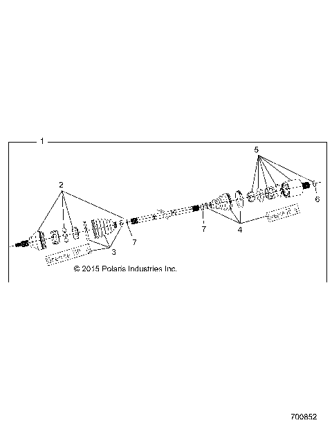 DRIVE TRAIN, FRONT HALF SHAFT - R16RTM87AL (700852)