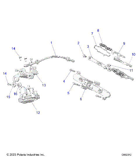 ENGINE, EXHAUST VALVE ASM. AND ACTUATOR - S24TLS6RSL/6REL (C601475)